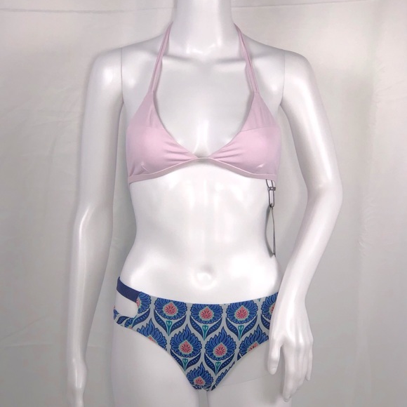 Tavik Lilac Triangle Dbl String Halter Bikini Top - Picture 9 of 14